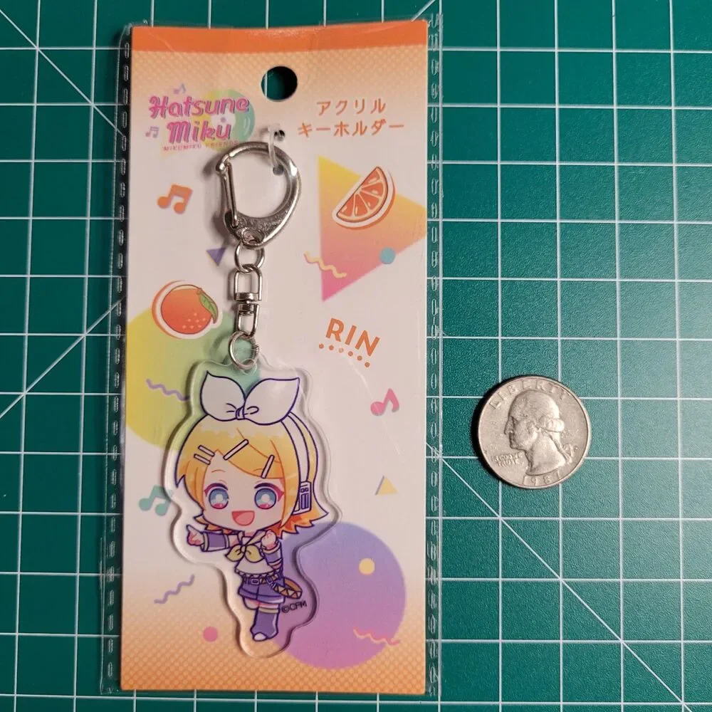 Kagamine Rin Vocaloid MikuMiku Friends Acrylic Keychain